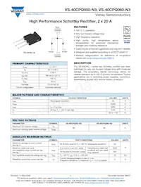 VS-40CPQ050-N3 Datasheet Copertura