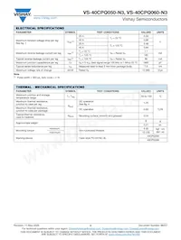 VS-40CPQ050-N3 Datasheet Pagina 2