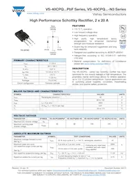 VS-40CPQ080PBF Datasheet Cover