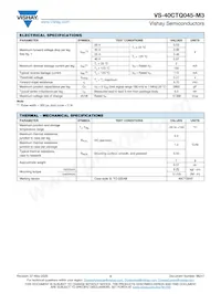 VS-40CTQ045-M3 Datasheet Page 2