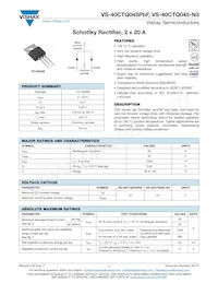 VS-40CTQ045-N3 Datasheet Cover