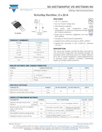 VS-40CTQ045-N3 Datasheet Copertura