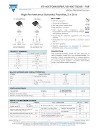 VS-40CTQ045STRLPBF Datasheet Cover