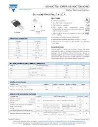 VS-40CTQ150-N3 Datasheet Copertura