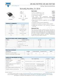 VS-40L15CT-N3 Datasheet Cover