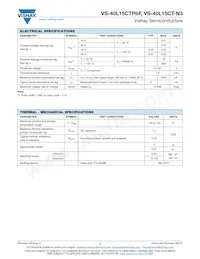VS-40L15CT-N3 Datasheet Pagina 2