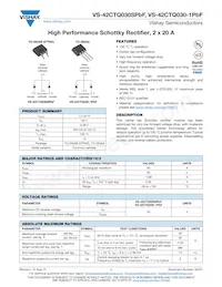 VS-42CTQ030-1PBF Datasheet Cover