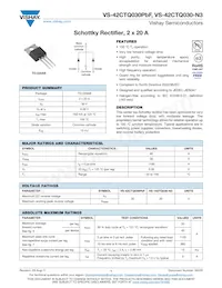 VS-42CTQ030-N3 Datasheet Copertura