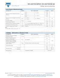 VS-43CTQ100-N3 Datasheet Page 2