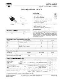 VS-43CTQ100PBF Datasheet Cover