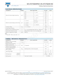 VS-47CTQ020-N3 Datasheet Pagina 2