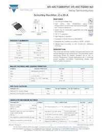 VS-48CTQ060-N3 Datasheet Copertura