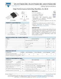 VS-61CTQ045-M3 Datasheet Cover