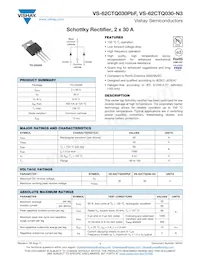 VS-62CTQ030-N3 Datasheet Cover