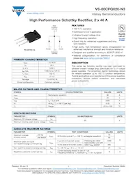 VS-80CPQ020-N3 Datasheet Copertura