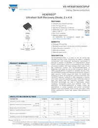 VS-HFA08TA60CSPBF Datasheet Cover