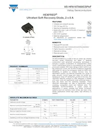 VS-HFA16TA60CSPBF Datenblatt Cover