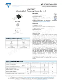 VS-HFA30TA60C-M3 Datasheet Cover