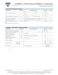 VS-MBR1535CTPBF Datasheet Page 2
