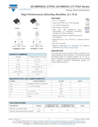 VS-MBR2035CT-1PBF Datasheet Cover