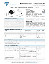 VS-MBR2045CT-M3 Datasheet Cover