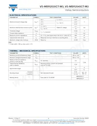 VS-MBR2045CT-M3 Datasheet Page 2