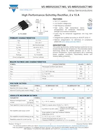 VS-MBR2545CT-M3 Datasheet Cover