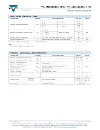 VS-MBR4045CT-N3 Datasheet Pagina 2