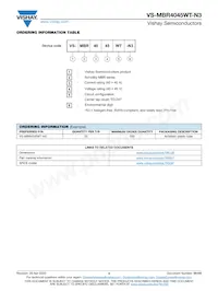 VS-MBR4045WT-N3 Datasheet Pagina 5