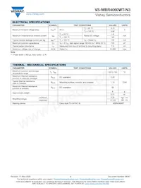 VS-MBR4060WT-N3 Datasheet Pagina 2
