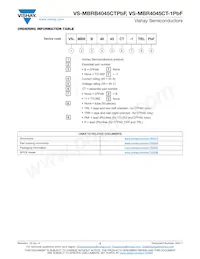 VS-MBRB4045CTTRRP Datasheet Pagina 5