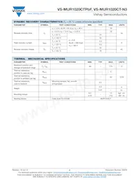 VS-MUR1020CT-N3 Datasheet Page 2