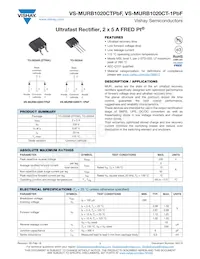 VS-MURB1020CTTRRP Datasheet Cover