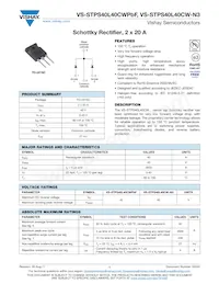 VS-STPS40L40CWPBF Datasheet Cover