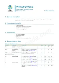 WNS20S100CBJ Datenblatt Cover