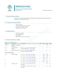 WNS30H100CQ Datasheet Cover