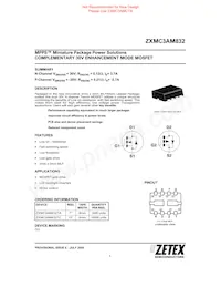 ZXMC3AM832TA Datasheet Cover
