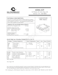 0204-125 Datasheet Copertura