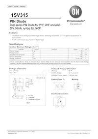 1SV315-TL-E Datasheet Cover