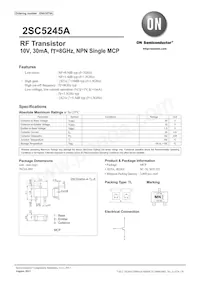 2SC5245A-4-TL-E Datasheet Cover