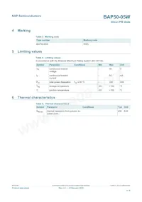 BAP50-05W Datasheet Page 2
