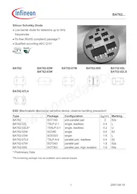 BAT 62-02W E6327 Datasheet Cover