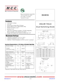 BAW56-TP Datasheet Cover
