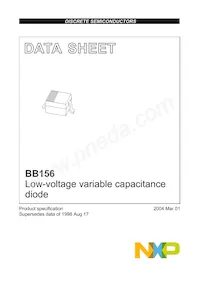 BB156 Datasheet Cover