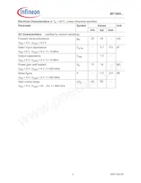 BF1005E6327HTSA1 Datasheet Page 3