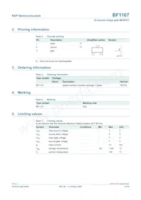 BF1107 Datasheet Page 2