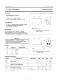 BF908R Datasheet Page 2