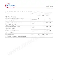 BFR183WH6327XTSA1 Datasheet Page 2