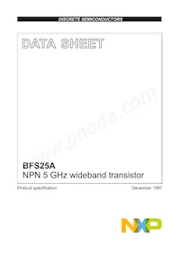 BFS25A數據表 封面