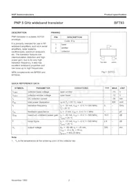 BFT93 Datasheet Page 2